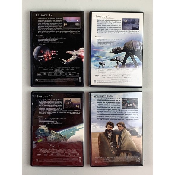 Star Wars Trilogy 4-DVD Boxed Set Released 2004 (IV, V, VI & Bonus Material) - Picture 8 of 12